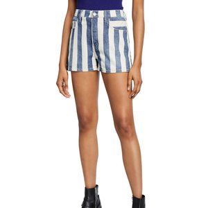 CURRENT/ELLIOTT The Westside striped denim shorts